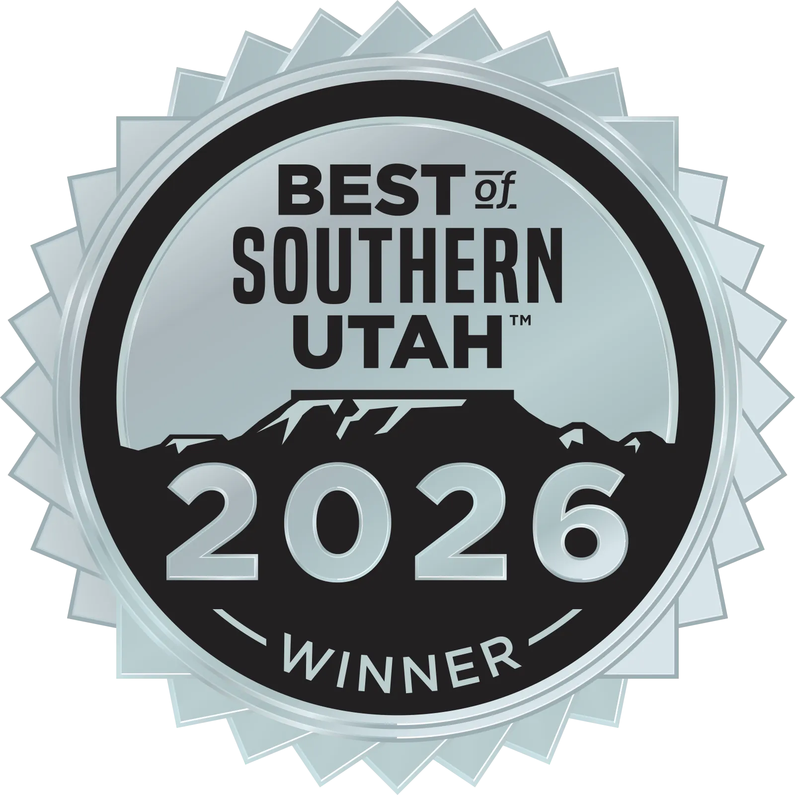 Best of Southern Utah 2026 Winner badge.